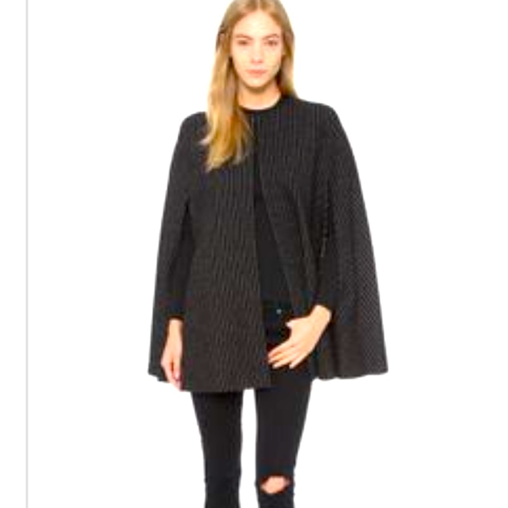 Alice+Olivia Kingsley Cape Coat - XS NWOT